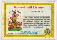 Know-It-All License