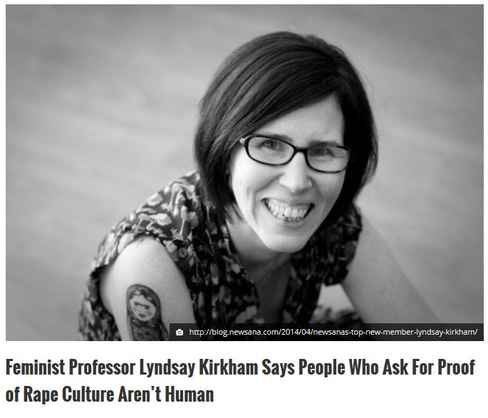 Lyndsay Kirkham, narcissistic social justice warrior and self-described radical feminist