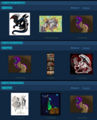 her rivals are more popular, so she tags her art with their names in hopes of boosting views.