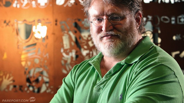 Gabe Newell going for a George Lucas look.