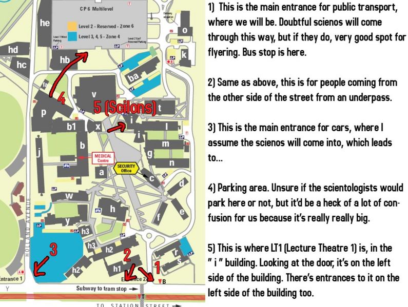 Map of Deakin University and where things are