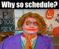 Why so schedule?