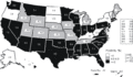 This map shows the rates of being MONGO'D in the United States.