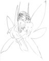 The sketch and colored fairy art that appeared on Dara/Dalavesta's DA by her boyfriend, then Sirona's Art Thread.