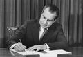 President Richard Nixon signed Title IX into law before being impeached for lying about having an intern blow him in the Oval Office.