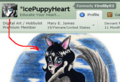 Mary, being the idiot that she is, just has to let everyone on DA know that she's stealing- i mean, "being original"- with her new, totally original and not ripped off of PuppyHeart's art, ID