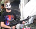 Some dumb Juggalo thinking he's badass.