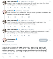 Lizzie arguing with some irrelevant bitch more irrelevant than her and falsely claiming abuse.