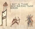 The Bayeux Tapestry version.