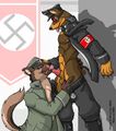 Anime furry Nazis sucking each other off.