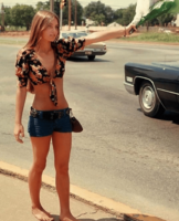 Hippy girl from the 70s, so asking for it if you have weed