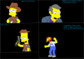 Bart as a cowboy.