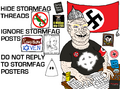 Typical stormfag dwelling on stormfront in his secret neonazi basement