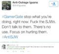 This one twitter user, with less than 800 followers, is the face of GamerGate.