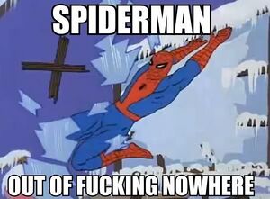 SPIDERMAN OUT OF EFFFFING NOWHERE.jpg