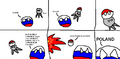 Keeping Polandball down.