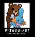 Pedobear likes teh mudkips.