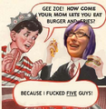 Gee Zoe Quinn, five guys?!