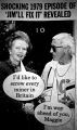 Jimmy shares a joke with Mrs Thatcher.