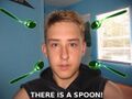 No, there is not a goddamn spoon, you fucking retard.