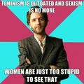 Irony? Its funny because women think this is a scatch