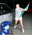 Because Britney Spears is about to attack her new car