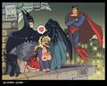 Superman finds out that Batman's been cheating on him with his cousin.