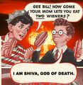 Other Gods of Death only get ONE wiener.