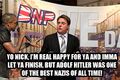 Kanye West meets Nick Griffin; intends to let him finish.