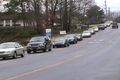 People backed up traffic while reading our signs.