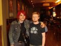 Gerard Gay with avid fan.