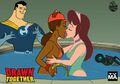 Drawn Together Season 1 was mainly lesbian jokes.