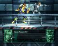 Snake wishes he was as cool as Captain Falcon, but he fails.