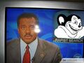 Rape Rodent on TV.