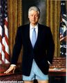 Clinton's official White house portrait