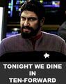 TONIGHT WE DINE IN SPACE!!!