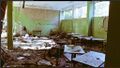 Blown-out classroom