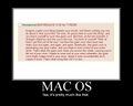 An insight into the 'wonderful' mac experience.