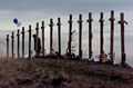 Crosses for the victims. All fifteen of them.