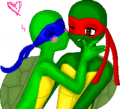 An example of her TMNT yaoi fetish