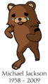 Pedobear mourns for the death of a kindred soul.