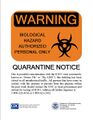 Alternative quarantine notice