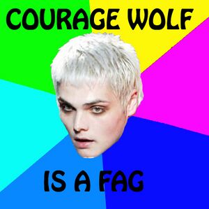 Courage wolf fag.jpg