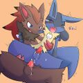 ZOROARKxLUCARIO 4EVA <3 <3 <3