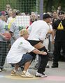 World famous faggot, Randy Orton enjoys a reach-around from his husband, John Cena.