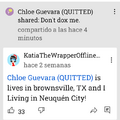 Katia leaks her Texan friend's location.