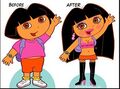 The bitch! (4chan seems to hate Dora, probably because she's not white.)