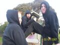 Cool kids. On a playground. In Canada.