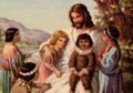 Christians should look closer at pictures of Jesus. Here, he lets kids touch his cock. (Not that there's anything wrong with that).