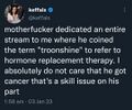 Keffals dad died of cancer too, was that a skill issue?